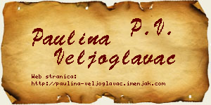 Paulina Veljoglavac vizit kartica